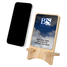 Full color Light - up Bamboo Wireless Charger Stand