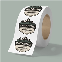 5 X 4 BOPP Stickers On Roll - 3.5mil