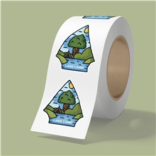 4 X 4 BOPP Stickers On Roll - 3.5mil