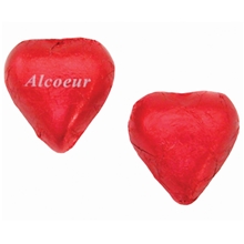 Imprinted Chocolate Foiled Hearts