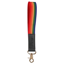Prime Line b.free Rainbow Pride Wrist Strap Keychain
