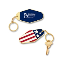 USA Patriotic Metal Keychain