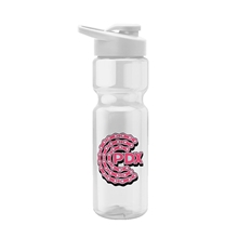 Blazer 28 oz Transparent Bike Bottle w / Drink - thru Lid