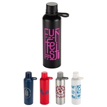Avento 25 oz Recycled Aluminum Bottle with Silicone Loop
