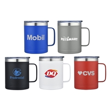 14 oz Stainless Steel Camping Mug With Handle