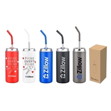 20 oz Vacuum Tumbler With Straw
