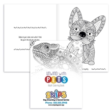 Unwind with Pets Adult Coloring Book