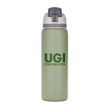 Three - Toned 27 oz Stainless Steel Pop Straw Bottle