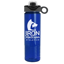The Wave - 24 oz Tritan Bottle with Drink Thru Snap On Silicone Loop Handle Lid