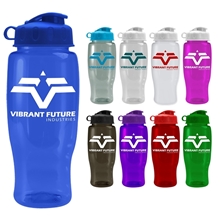 UpCycle - Poly - Pure 27 oz Transparent Bottle with Flip Lid