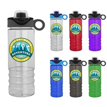 24 oz Salute - Drink - Thru Snap On Silicone Loop Handle Lid