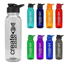 24 oz Flat side Tritan bottle with Drink Thru lid