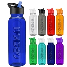 The Boss - 24 oz Embossed Tritan Bottle with Flip Straw lid