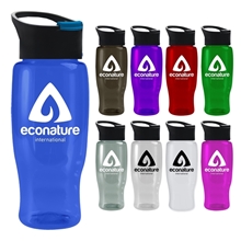 UpCycle - Poly - Pure 27 oz Transparent Bottle with Pop - up Sip Lid