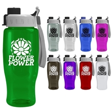 UpCycle - Poly - Pure 27 oz Transparent Bottle with Quick Snap Lid