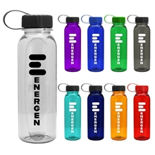 24 oz Flat side Tritan bottle with Tethered lid