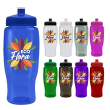 Poly - pure - 27 oz Transparent Bottle with Push pull lid