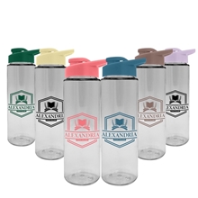 Freedom Bottle - 28 oz Transparent Tritan Bottle with Drink thru lid