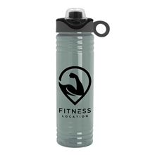 24 oz Slim Fit UpCycle rPET BottleDrink - Thru Silicone Snap Loop Lid