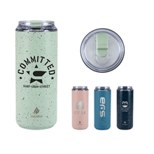 Manna(TM) Tall Boy 18 oz Double Wall Stainless Steel Tumbler w / Speckled Finish