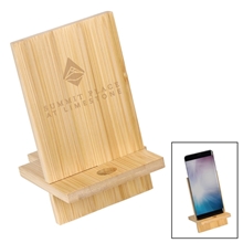 Deluxe Bamboo Phone Holder Stand