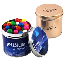 Round Tin with Gumballs