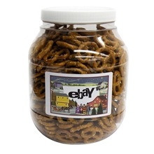 Large Plastic Jar - Salted Mini Pretzels