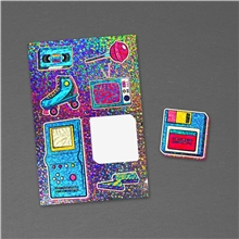 4 x 6 Glitter Sticker Sheet