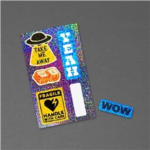 3 x 5 Glitter Sticker Sheet