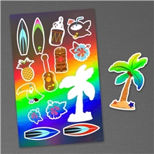7 x 11 Holographic Sticker Sheet