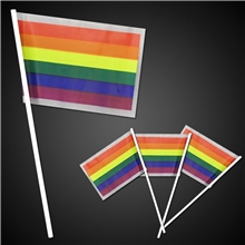 Rainbow Plastic Flags - 4 x 6
