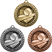 Stock Small Academic Sports Laurel Medals Baseball