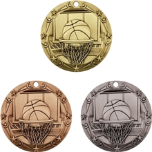 Stock World Class Sports Academic Medals Basketball