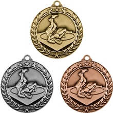 Stock Small Academic Sports Laurel Medals Wrestling