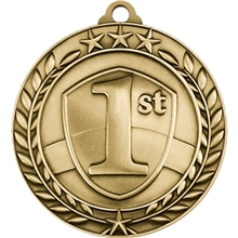 Stock Small Academic Sports Laurel Medals 1st Place