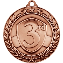 Stock Small Academic Sports Laurel Medals 3rd Place