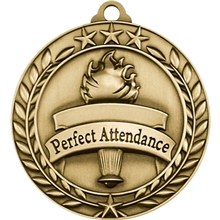 Stock Small Academic Sports Laurel Medals Perfect Attendance