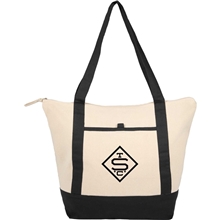 Isle 8 oz Organic Cotton Zippered Tote