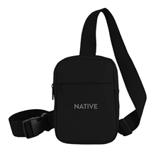 Crosscut Recycled PU Crossbody Bag