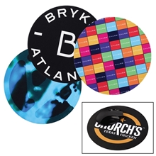 Round Soft Rubber Mouse Pad w / Full Color Dye Sublimation
