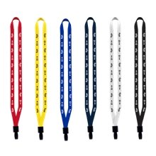 1/2 Polyester Lanyard with Non - Swivel Plastic Hook