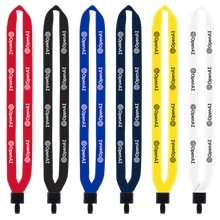 3/4 Polyester Lanyard with Non - Swivel Plastic Hook
