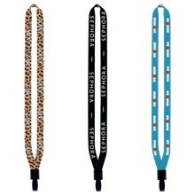 1/2 Dye - Sublimation Lanyard with Non - Swivel Plastic Hook