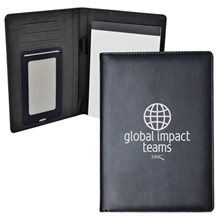 Compact Leatherette Portfolio with Smartphone Sleeve