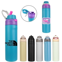 OYA 24 oz Double - Wall Stainless Steel Bottle with 2- in -1 Lid