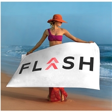 Towel Specialties Basic Weight White Beach Towel - White