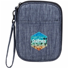 THE GOODS(TM) Navy Heather Recycled Travel Wallet