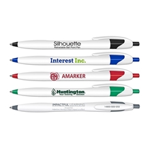 Silhouette Retractable Ballpoint Pens - Blue Ink