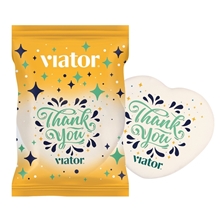 3 Iced Full Color Vanilla Cookie - Heart