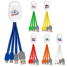 Ellipse 3- in -1 Dual Input Charging Cable